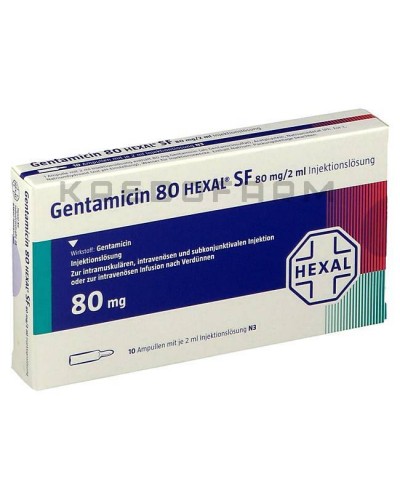 Гентаміцин краплі, мазь, пакет, розчин ● Gentamicin