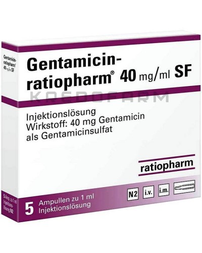 Гентамицин капли, мазь, пакет, раствор ● Gentamicin