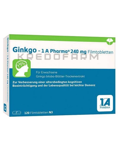 Гинкго таблетки ● Ginkgo