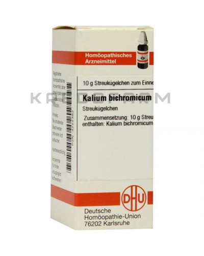 Калиум Бихромикум ампулы, глобули, раствор, таблетки ● Kalium Bichromicum