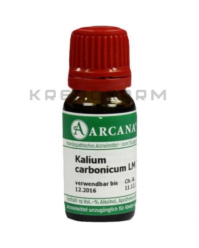 Калиум Карбоникум ампулы, глобули, раствор, таблетки ● Kalium Carbonicum