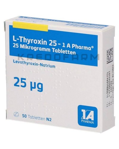 Л Тироксин краплі, розчин, таблетки ● L Thyroxin