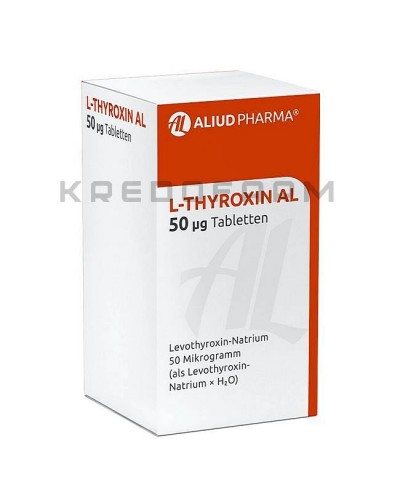 Л Тироксин краплі, розчин, таблетки ● L Thyroxin