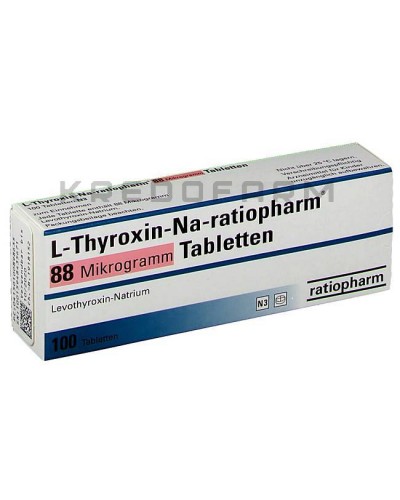 Л Тироксин краплі, розчин, таблетки ● L Thyroxin