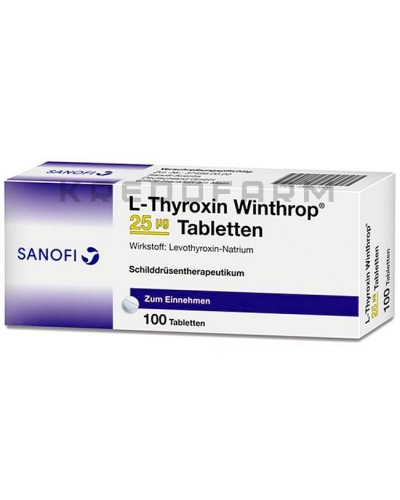 Л Тироксин краплі, розчин, таблетки ● L Thyroxin