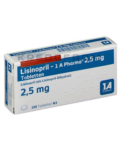 Лизиноприл таблетки ● Lisinopril