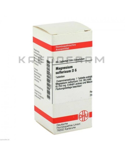 Магнезиум Сульфурикум ампулы, глобули, раствор, таблетки ● Magnesium Sulfuricum