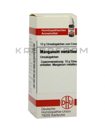 Манганум Металликум глобули, раствор, таблетки ● Manganum Metallicum