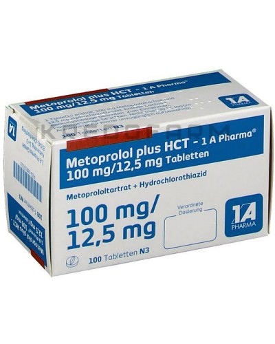 Метопролол раствор, таблетки ● Metoprolol