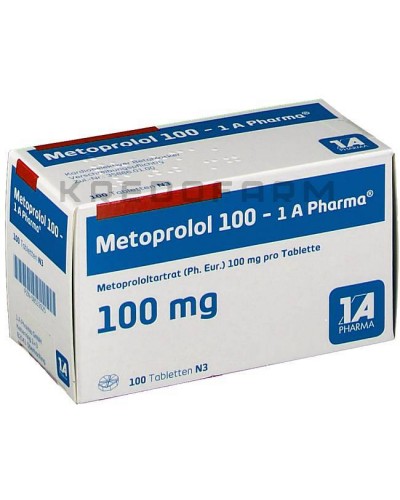 Метопролол розчин, таблетки ● Metoprolol