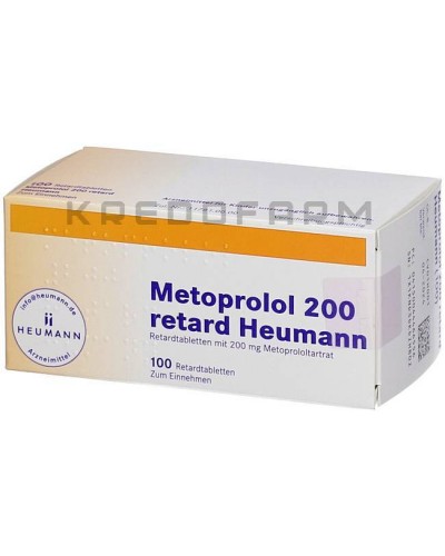 Метопролол раствор, таблетки ● Metoprolol