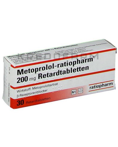 Метопролол раствор, таблетки ● Metoprolol