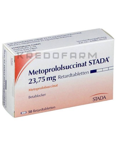 Метопрололсукцинат таблетки ● Metoprololsuccinat