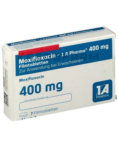 Моксифлоксацин розчин, таблетки ● Moxifloxacin