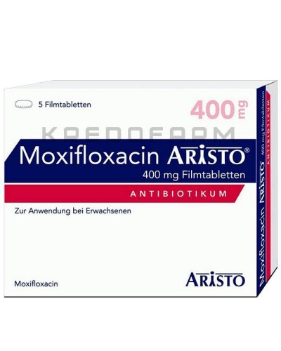 Моксифлоксацин раствор, таблетки ● Moxifloxacin