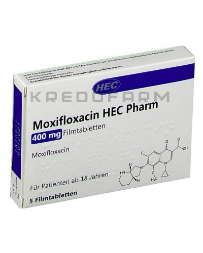 Моксифлоксацин раствор, таблетки ● Moxifloxacin