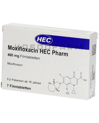 Моксифлоксацин розчин, таблетки ● Moxifloxacin