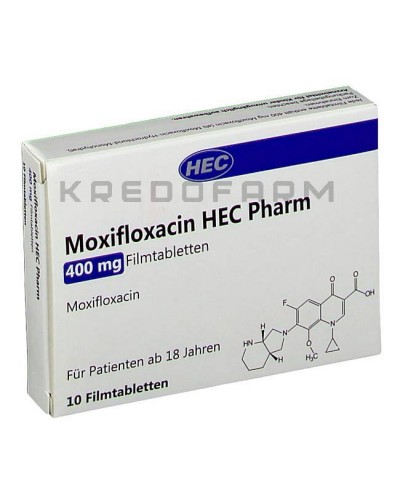 Моксифлоксацин раствор, таблетки ● Moxifloxacin