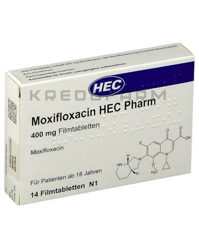 Моксифлоксацин раствор, таблетки ● Moxifloxacin