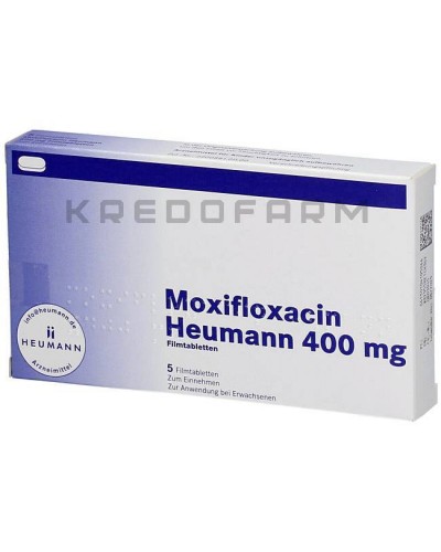 Моксифлоксацин раствор, таблетки ● Moxifloxacin