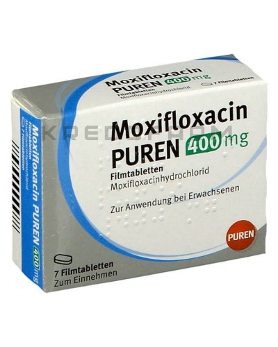 Моксифлоксацин раствор, таблетки ● Moxifloxacin