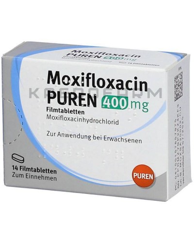 Моксифлоксацин раствор, таблетки ● Moxifloxacin