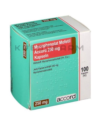 Мікофенолат Мофетил капсули, порошок, таблетки ● Mycophenolat Mofetil