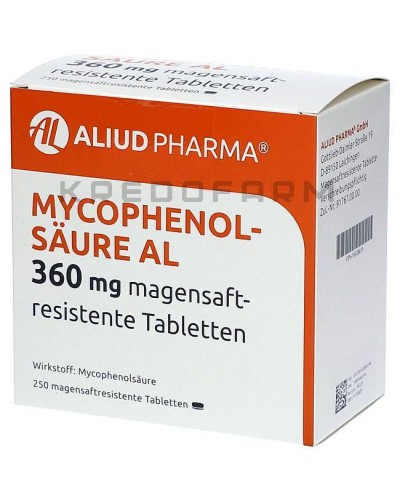 Мікофенолсаур таблетки ● Mycophenolsäure