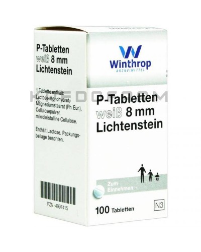 П Таблеттен таблетки ● P Tabletten