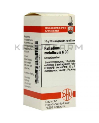 Палладиум Металликум глобули, раствор, таблетки ● Palladium Metallicum