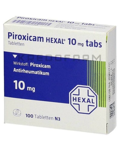 Пироксикам гель, раствор, таблетки ● Piroxicam