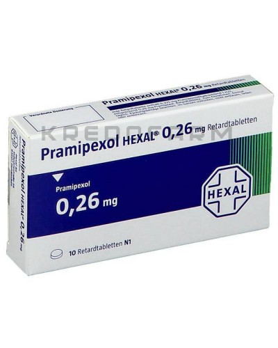 Праміпексол таблетки ● Pramipexol