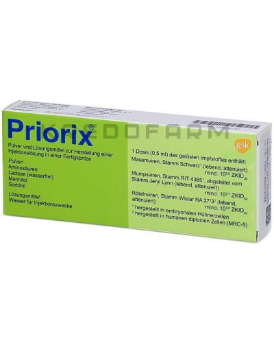 Пріорикс порошок, шприци ● Priorix