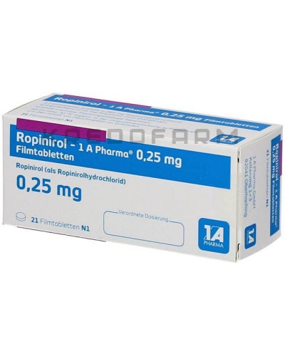 Ропінірол таблетки ● Ropinirol