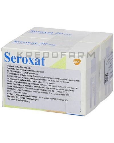 Сероксат таблетки ● Seroxat