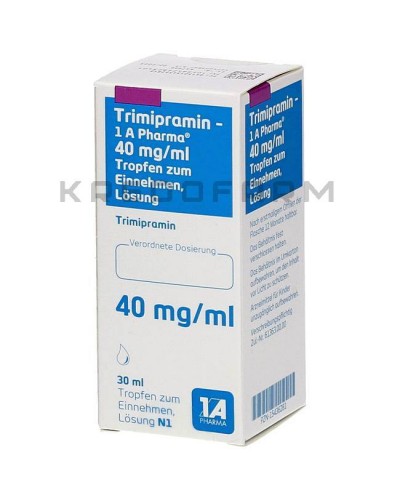 Триміпрамін краплі, розчин, таблетки ● Trimipramin