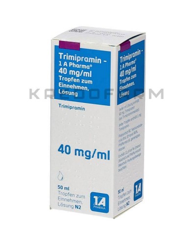 Триміпрамін краплі, розчин, таблетки ● Trimipramin