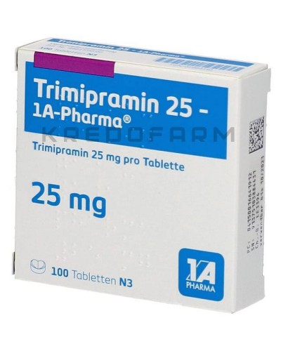 Триміпрамін краплі, розчин, таблетки ● Trimipramin