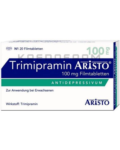 Триміпрамін краплі, розчин, таблетки ● Trimipramin