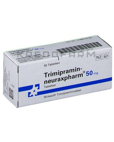 Триміпрамін краплі, розчин, таблетки ● Trimipramin