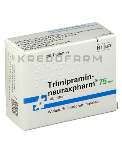 Триміпрамін краплі, розчин, таблетки ● Trimipramin