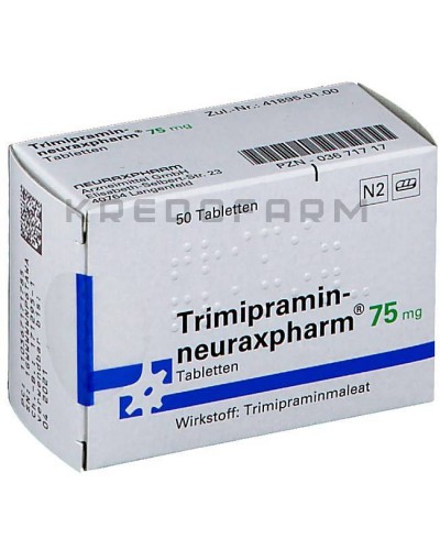 Триміпрамін краплі, розчин, таблетки ● Trimipramin