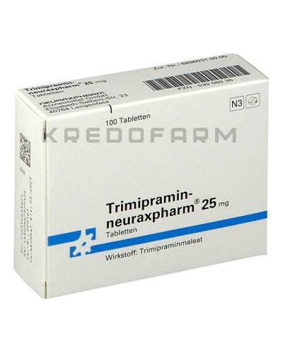 Триміпрамін краплі, розчин, таблетки ● Trimipramin