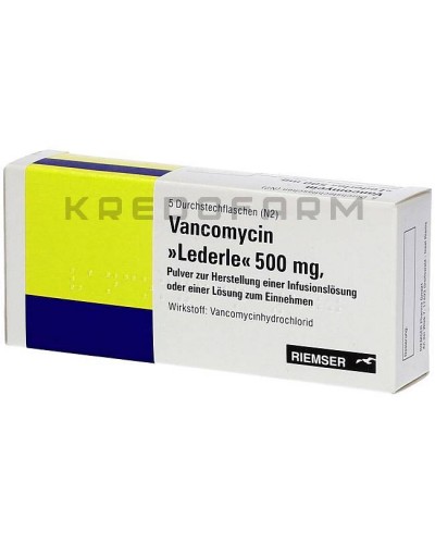 Ванкоміцин капсули, порошок ● Vancomycin