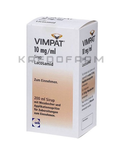 Вимпат раствор, сироп, таблетки ● Vimpat