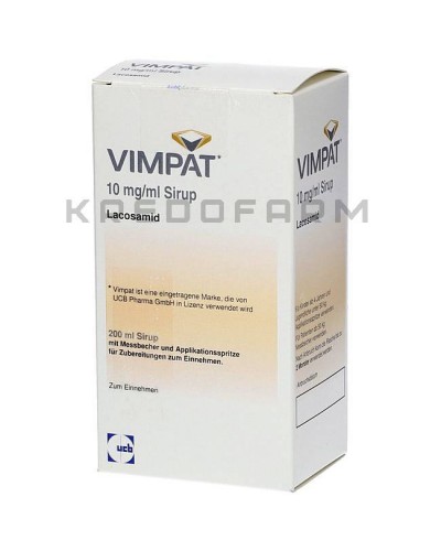 Вімпат розчин, сироп, таблетки ● Vimpat