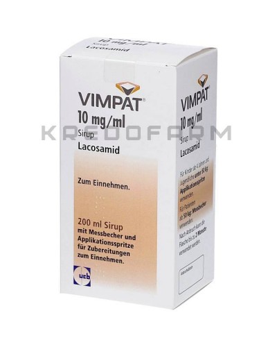 Вимпат раствор, сироп, таблетки ● Vimpat