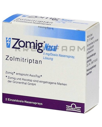 Зоміг піпетки, спрей, таблетки ● Zomig